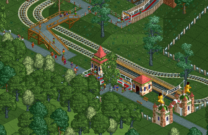 Rollercoaster Tycoon 2 Scenario - Electric Fields complete! : r/rct