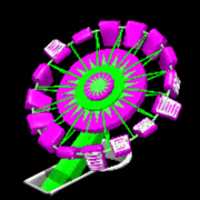 Chaotic animation (Pink and Lime Green areas are color changeable).