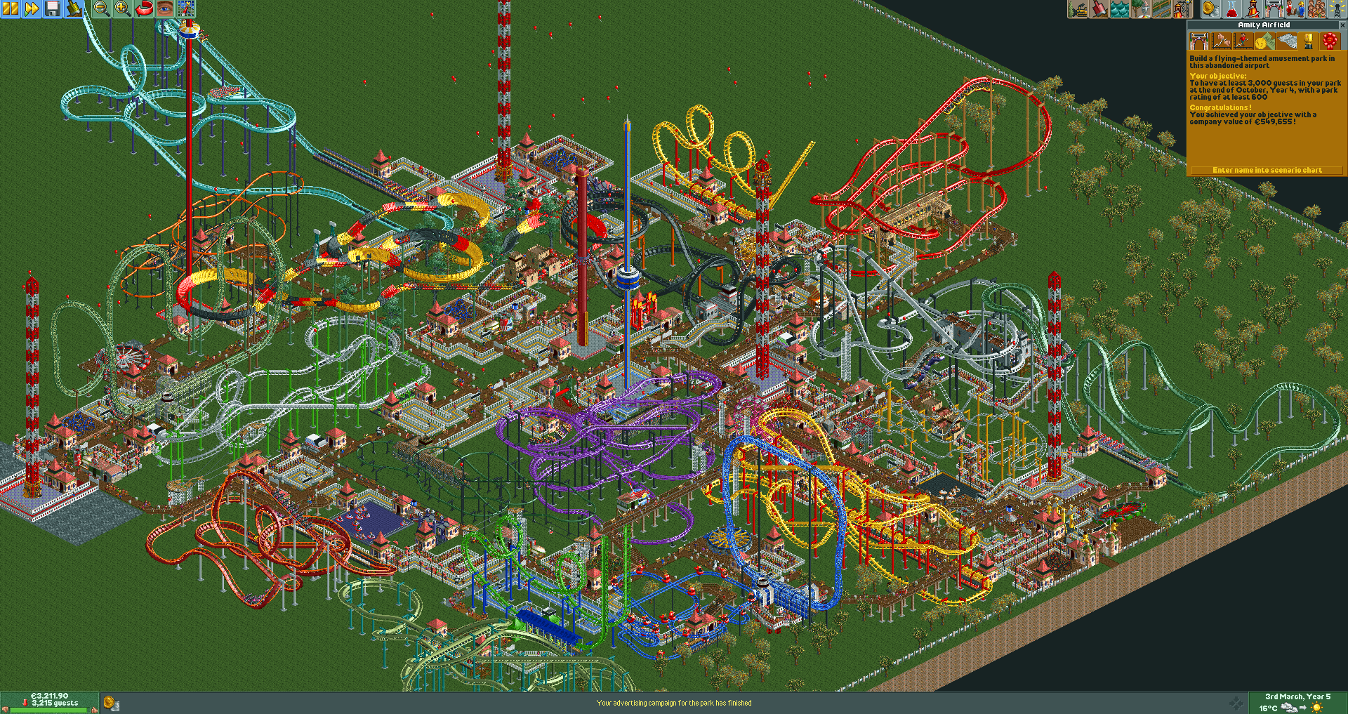 Kerosene and Liftoff from my Amity Airfield playthrough : r/rct