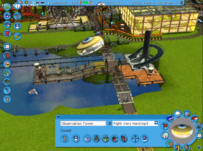 Rollercoaster Tycoon 3!