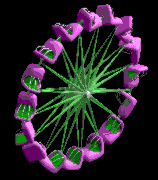 Sky Diver animation (Pink and Lime Green areas are color changeable).