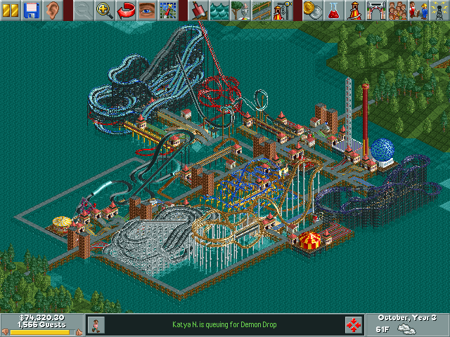 Barony Bridge Scenario Guide RollerCoaster Tycoon Fandom