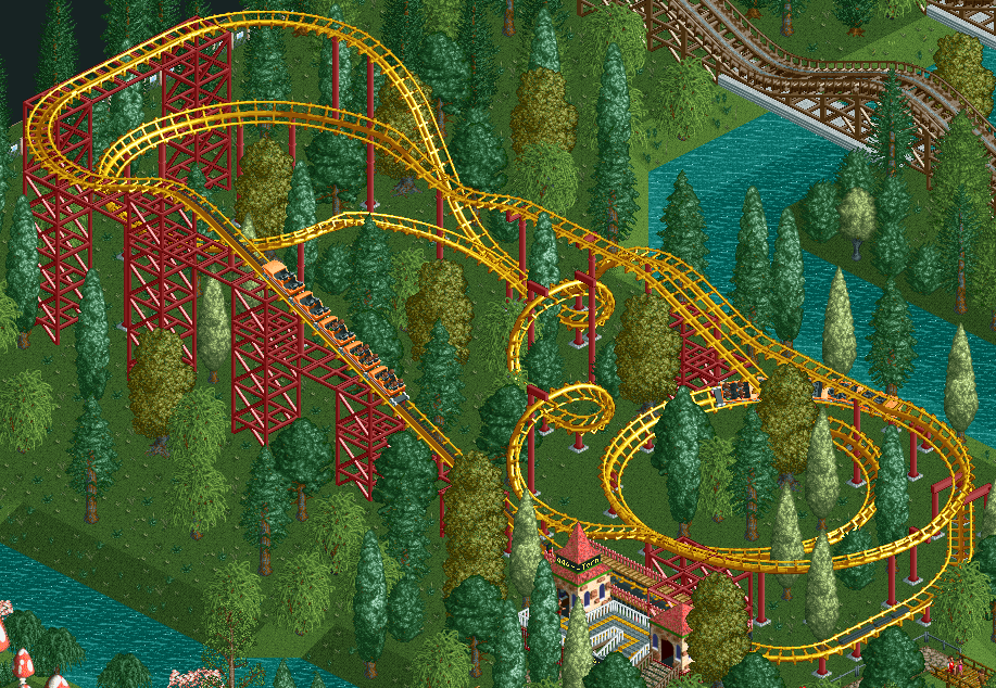 Corkscrew Roller Coaster RollerCoaster Tycoon Fandom