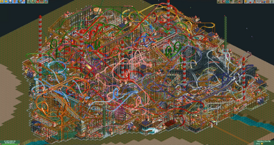 Rollercoaster Tycoon 2 Scenario - Electric Fields complete! : r/rct