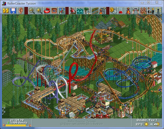 RollerCoaster Tycoon saved games