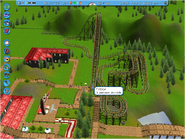 Wooden roller coaster made in RCT3. Name: Trition