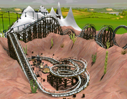 Wooden Coaster RCT3 Terraformed