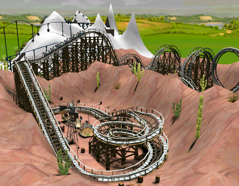 Wooden Roller Coaster, RollerCoaster Tycoon