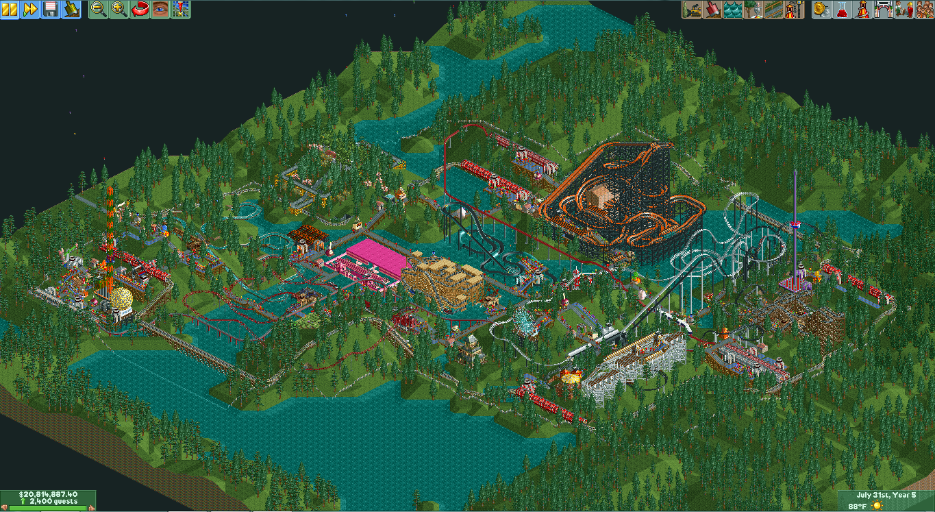 openrct2 console