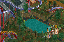 RollerCoaster Tycoon 2  (PC) [2002] Gameplay 