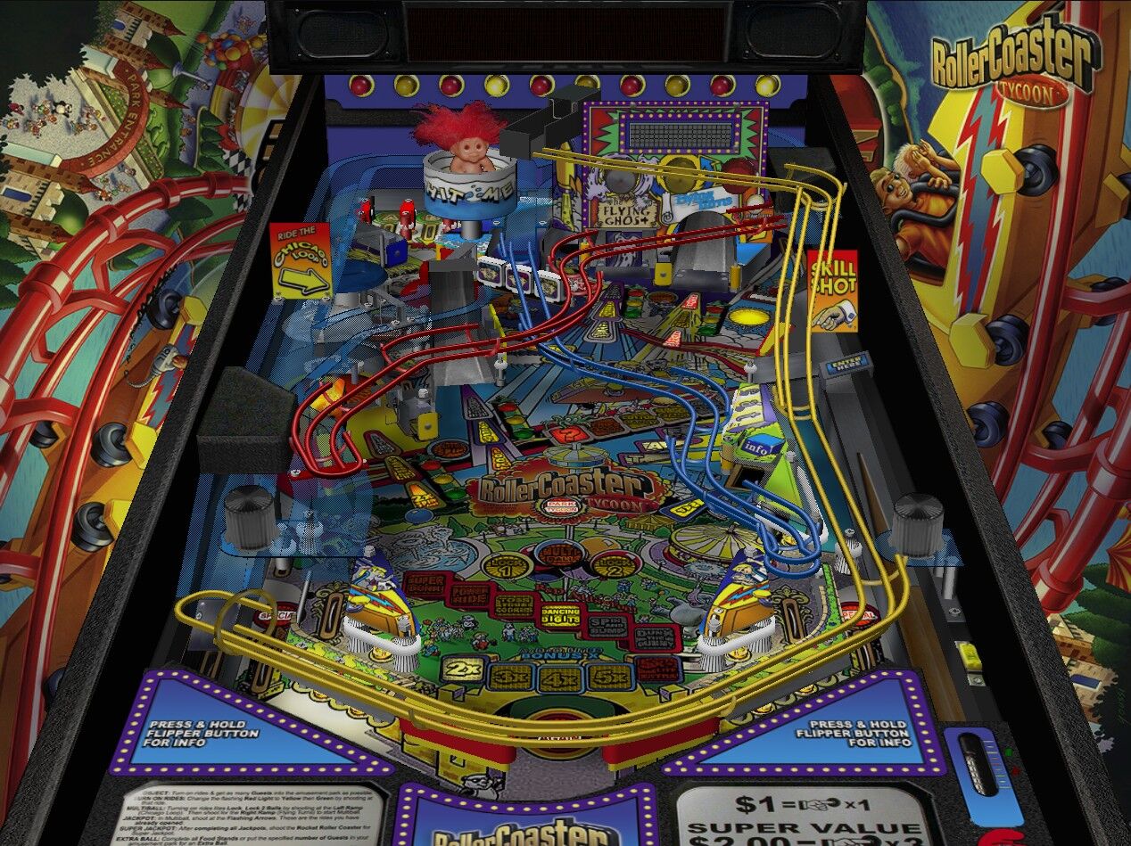 The Pinball Museum in Las Vegas has an RCT game : r/rct