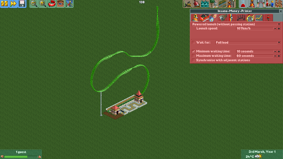 roller coaster tycoon 2 sandbox scenario