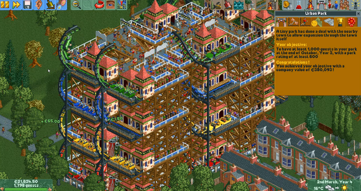 Scenarios: Real Parks - RollerCoaster Tycoon 2 Guide - IGN