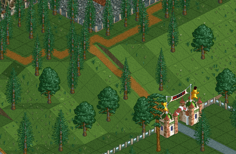 rollercoaster tycoon classic monorail shuttle mode