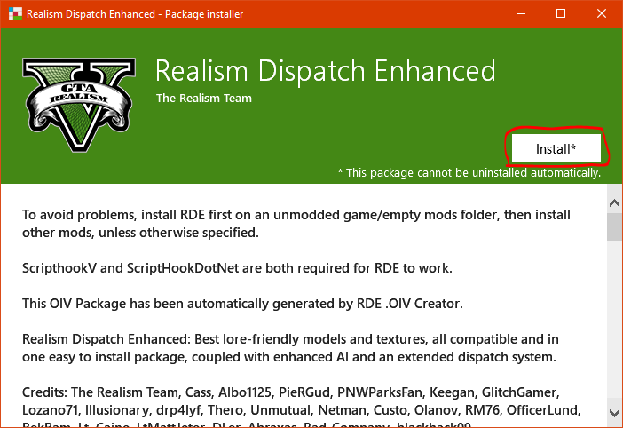 realism enhanced 0.9 gta v installer