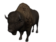 Modelo 3D del bisonte.