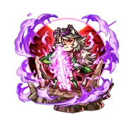 Hazuki 【Rampage of Darkness】 after releasing the seal on her eyepatch