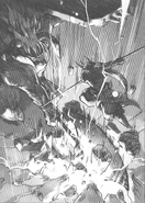 Minokichi battling against Aporou for their reunion