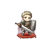 Steel as a Knight in the mobile game