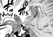 Using his Item Box to stuff Balor's body