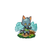A Cat Fairy (Black) in the mobile game