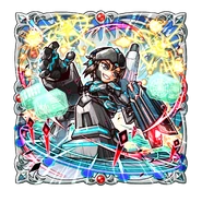 Kanata wearing his exo-suit on a mission on other planets