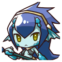 Icon 0163 BlueLizard(female)