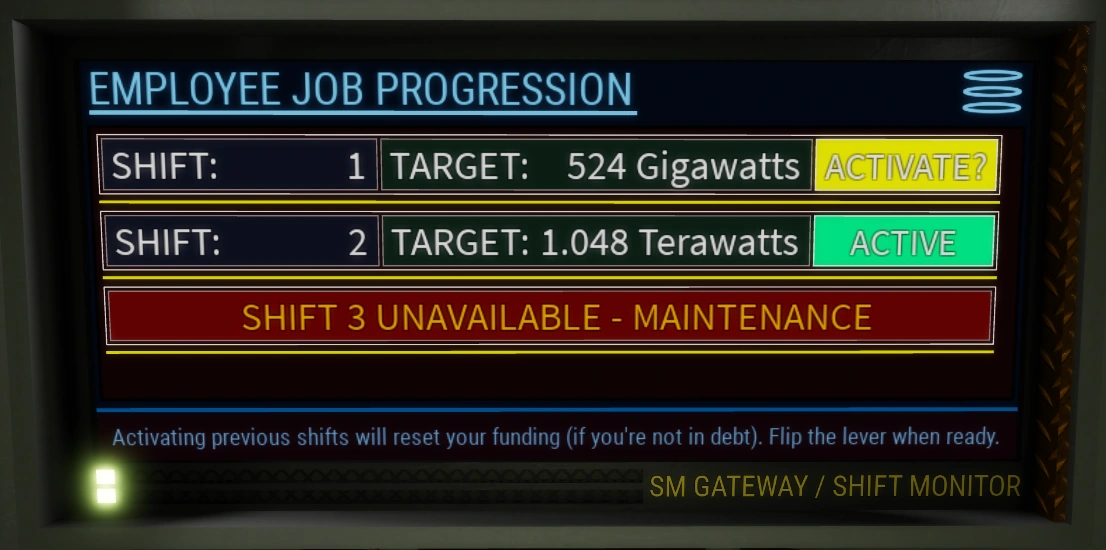 Shifts The Reactor Game Wiki Fandom