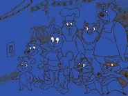 They turn off the lights again.