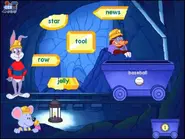 Holey Mole congratulating the player