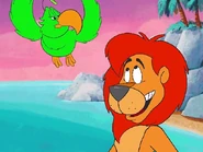 Sam follows Penelope as they start to explore the island.