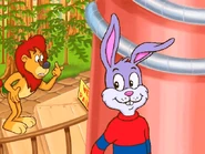 "I guess I can't go in the museum," says Sam, as Reader watches from behind.