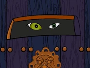 The guard peeks in on Sam.