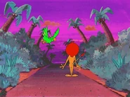 Sam stops in shock when Penelope mentions the Pirats.