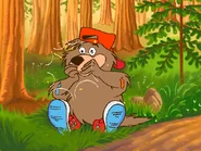 ...but his quills keep popping them!