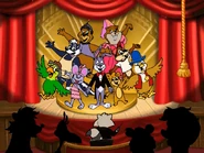 The grand finale, featuring the entire cast and crew.
