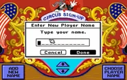 Sign in (New player name)