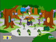 Tally Cat with a full club in Reader Rabbit Preschool