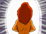 Sam walks through the door into the dragon's room.