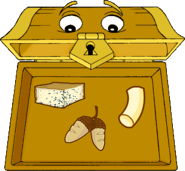 Chester with all foodstuffs from Reader Rabbit 2nd Grade: Mis-cheese-ious Dreamship Adventures!