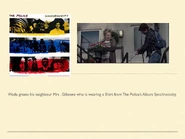 Mrs. Gilmore wearing a Synchronocity Shirt