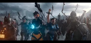 Tracer, Chun Li, Cassie Cage, Lara Croft, Rayne and Deadites