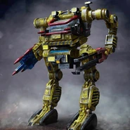 Concept Art for the PO-024 Field Repair E-frame from Exosquad