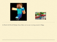 Steve Avatars in Minecraft World