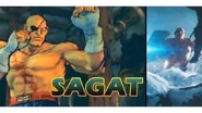 Sagat charges into battle behind deadshot