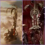 Anorak's throne is the Skeksis throne from The Dark Crystal