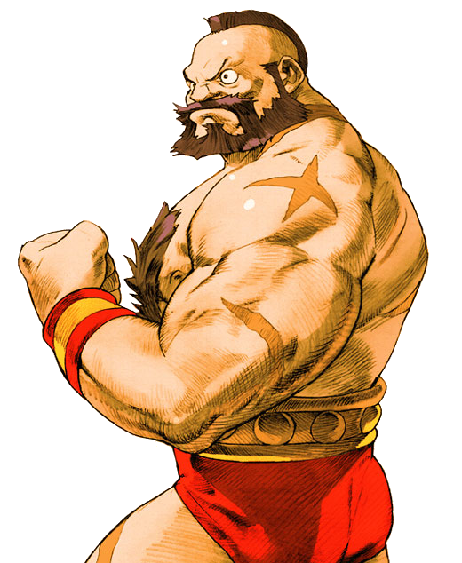 Street Fighter on X: Zangief flexes the beauty of his muscles in front of  a raging crowd in the Barmaley Steelworks stage, a steel mill known for its  blast furnace. Yes, he