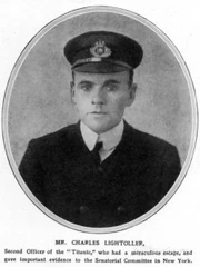 An image of Charles Lightoller after the Titanic disaster, 1912.