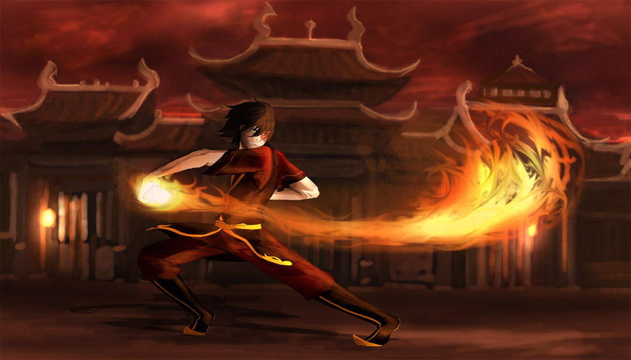 how to draw zuko firebending