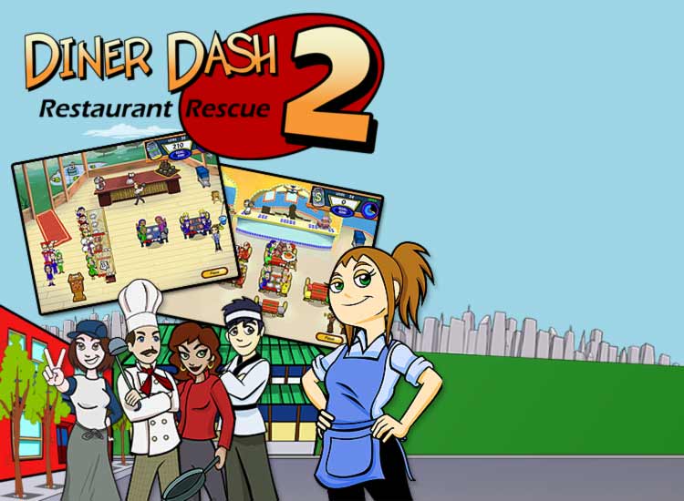 Diner Dash 2: Restaurant Rescue cover or packaging material - MobyGames